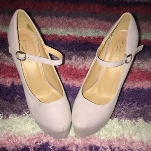 #6inch Lavender platform heels